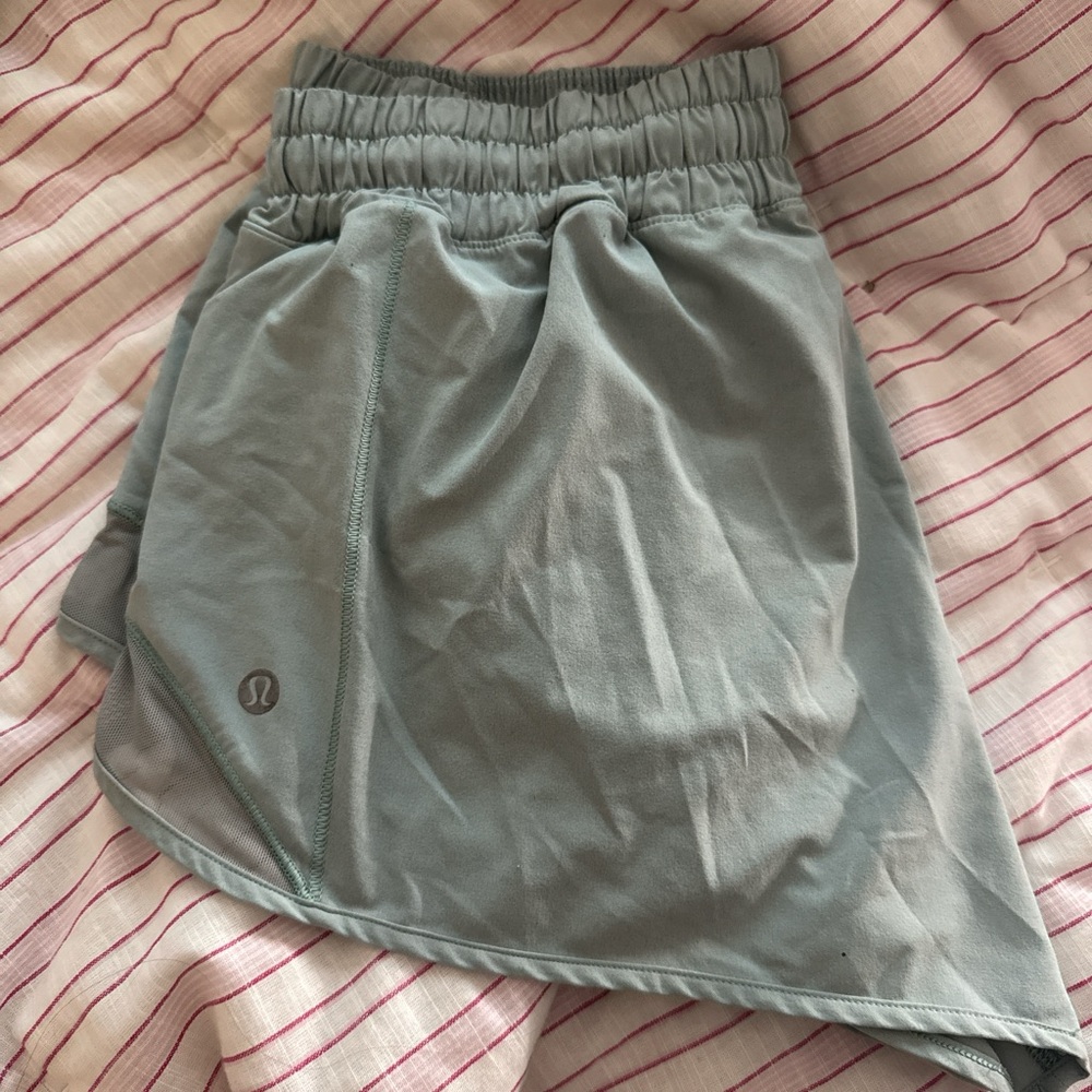lululemon athletica Green Ruched Mini Skirt